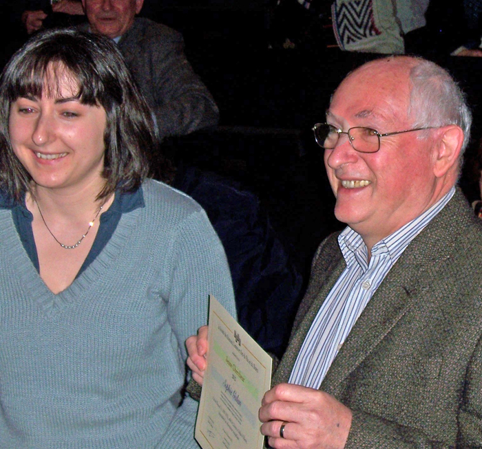 Le Président de la SSLA Benoît Cursente et la lauréate 2012 Sophie Galan Le Président de la SSLA Benoît Cursente et la lauréate 2012 Sophie Galan